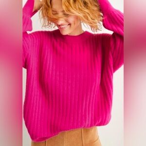 Aerie - Buttercream Crew Sweater  in Cosmic Pink